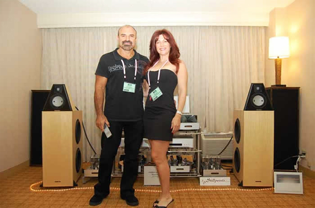 Israel and Evelyn Blume were showing the new Coincident Pure Reference Extreme speakers